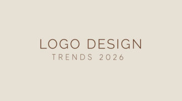 Logo design trends 2026 feature image with minimalist typography on neutral background