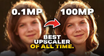 AI image upscaler comparison showing low resolution photo turned into high resolution using the best image upscaler