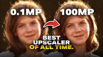 AI image upscaler comparison showing low resolution photo turned into high resolution using the best image upscaler