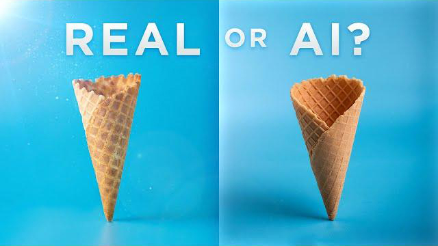 Real vs generated video comparison showing why AI videos look fake