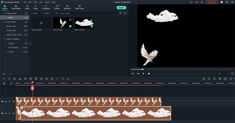 Filmora animation video maker interface for editing videos