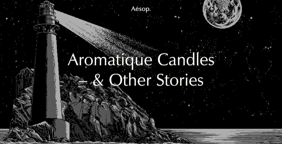 Aesop Aromatique Candles storytelling website design
