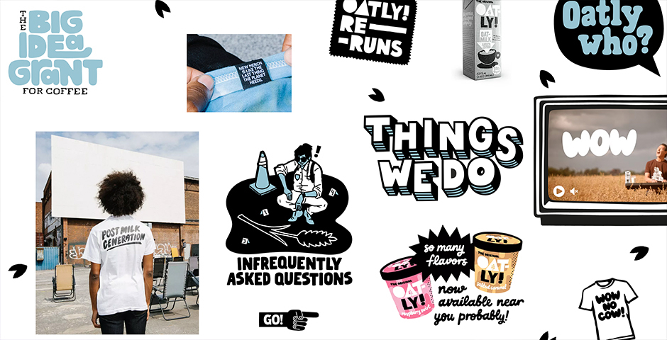 Oatly infinite canvas website creative design example