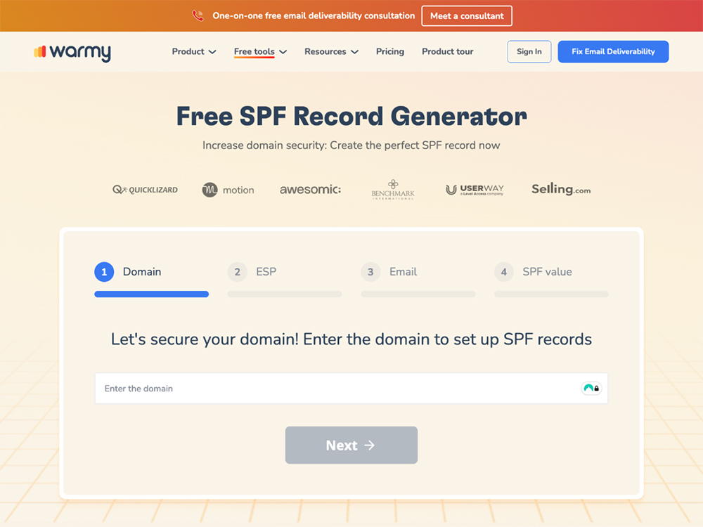 SPF record generator for Google and Yahoo email deliverability requirements