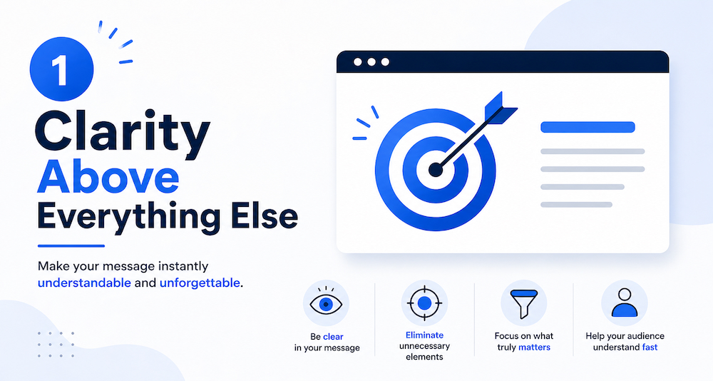 clarity in presentation design example