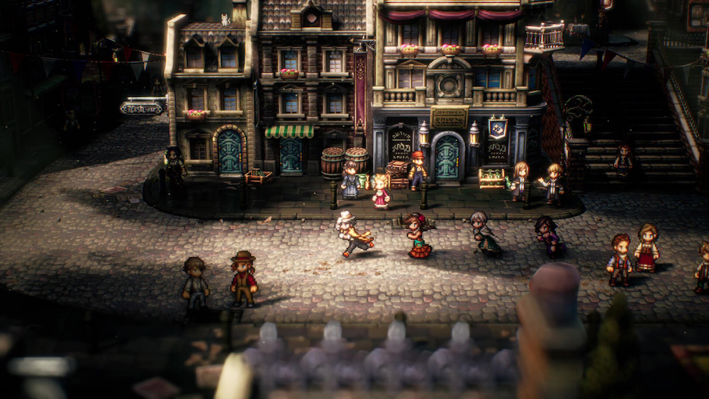 HD-2D Art in Octopath Traveler II Octopath Traveler II HD-2D pixel art style