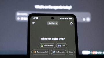 AI-powered answer-based search interface displayed on a smartphone