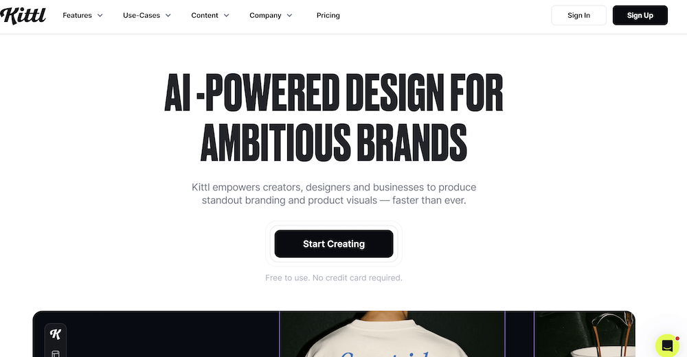 Kittl AI-powered graphic design and branding platform